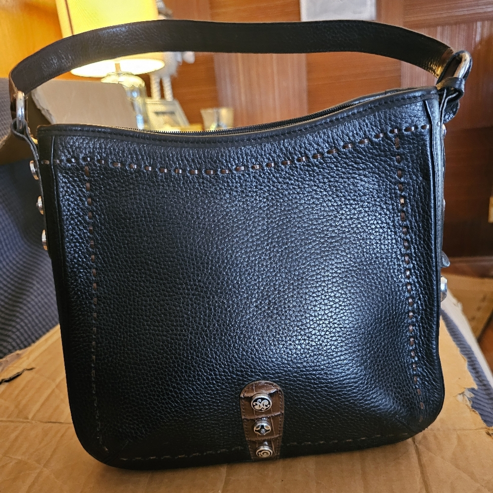 Brighton leather bucket bag.